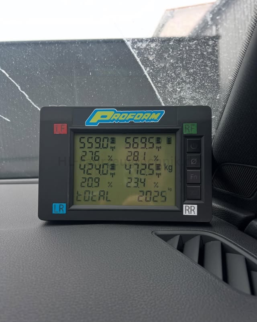 Anzeige Fahrzeugwaage